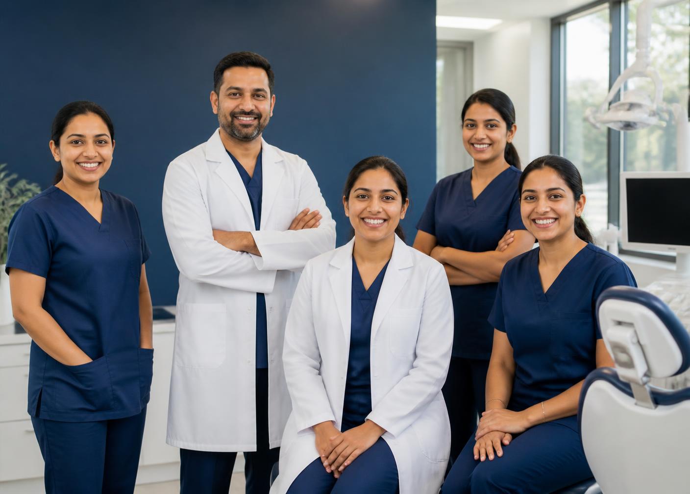 Dental team at Nirvighnam Dental & Implant Clinic